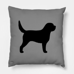 Otterhound Silhouette Pillow