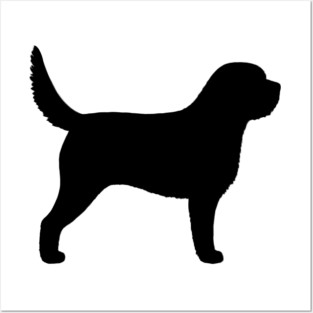 Otterhound Silhouette Posters and Art