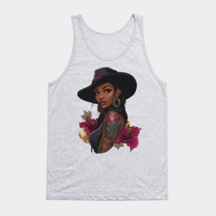 Black Cowgirl Tank Top