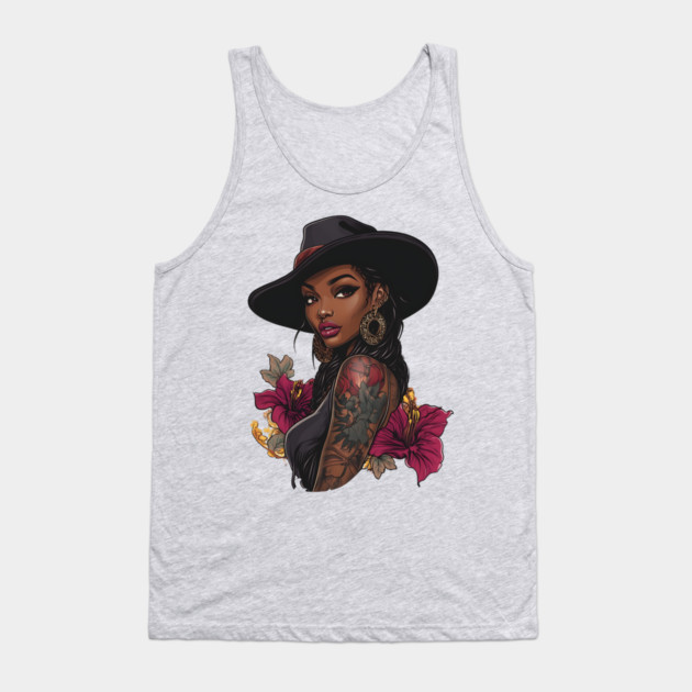 Black Cowgirl Tank Top by UrbanLifeApparel