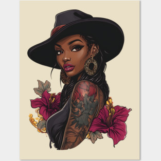 Black Cowgirl Posters and Art