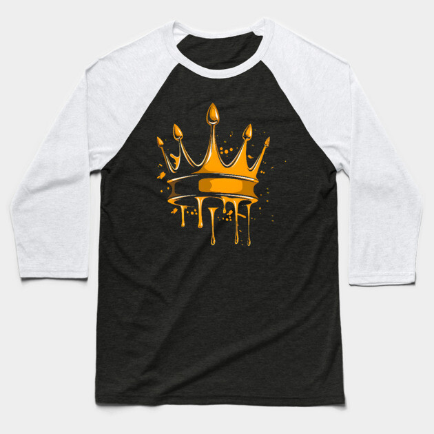 Golden Crown Baseball T-Shirt by UrbanLifeApparel