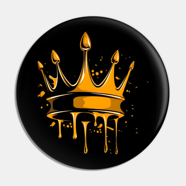 Golden Crown Pin by UrbanLifeApparel