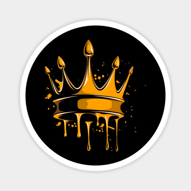 Golden Crown Magnet by UrbanLifeApparel