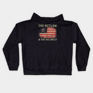 Trump Vance 2024 Donald Trump J.D. Vance Outlaw  Hillbilly Kids Hoodie