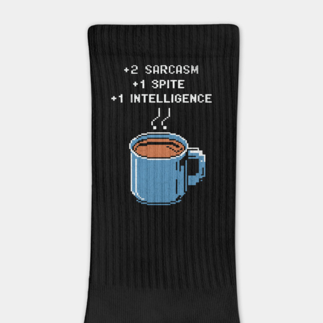 Retro Pixel Coffee Power-Up Design by Designed By Marty