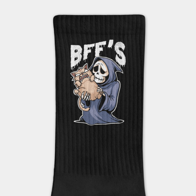 BFF's Grim Reaper and Cat Cartoon Design by Designed By Marty
