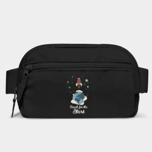 Reach for the Stars Motivational Rocket Design Bag