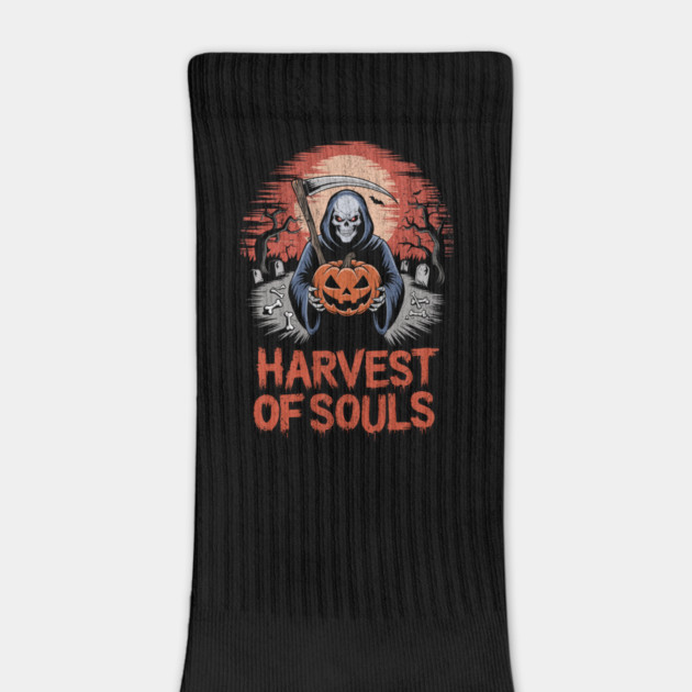 Harvest of Souls Grim Reaper Halloween Design by Designed By Marty