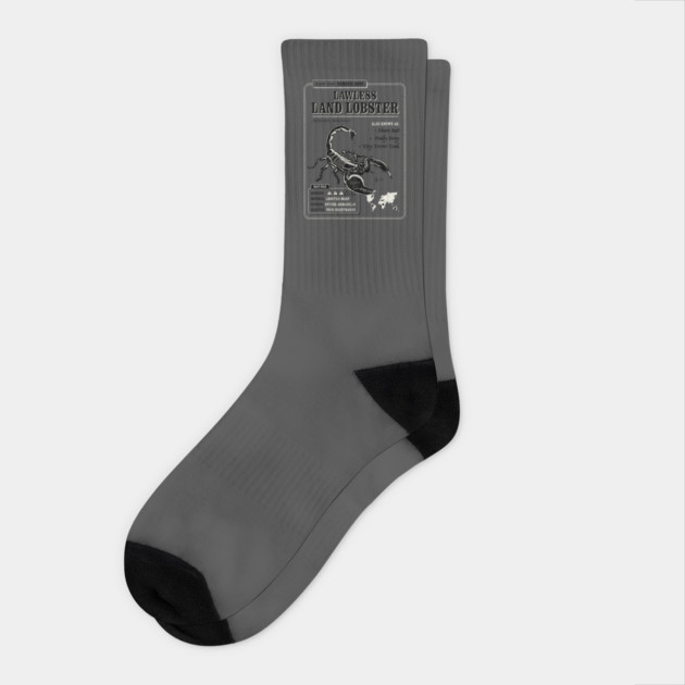 Lawless Land Lobster Socks by dumbshirts