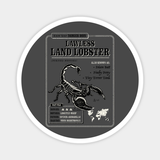 Lawless Land Lobster Magnet by dumbshirts