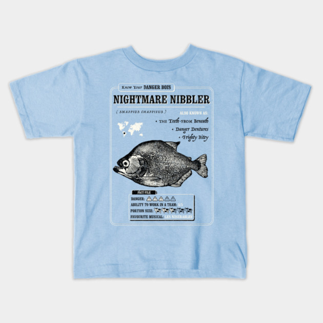 Nightmare Nibbler Kids T-Shirt by dumbshirts