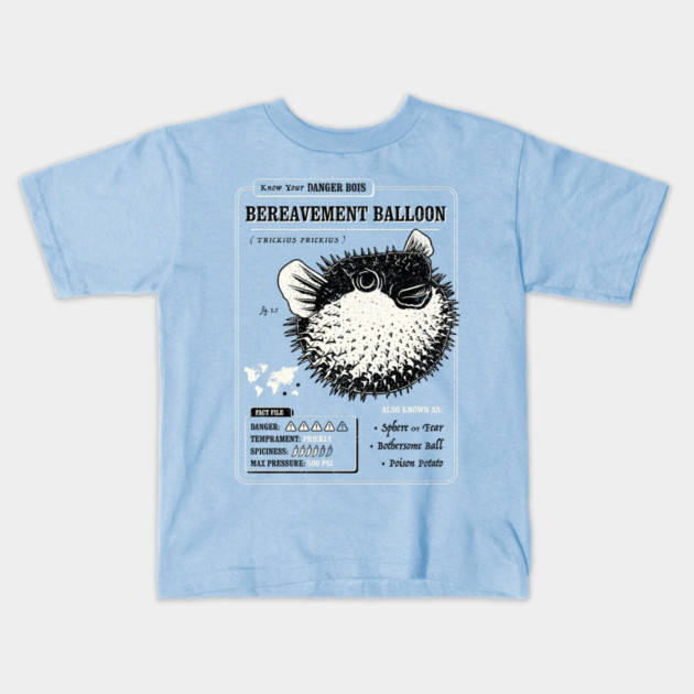 Bereavement Balloon Kids T-Shirt by dumbshirts