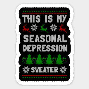 This Is My Seasonal Depression Sweater Magnet