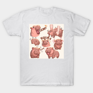 moo deng baby hippo T-Shirt