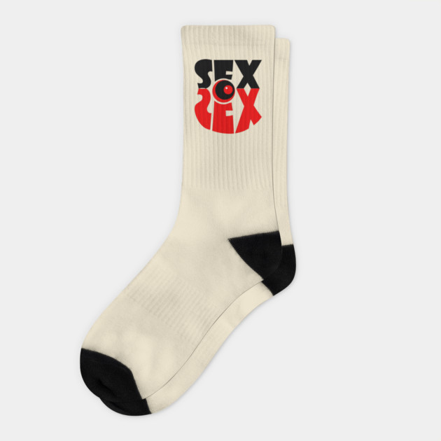Sex - Retro Design - Geometric Abstract Socks by TuncGK