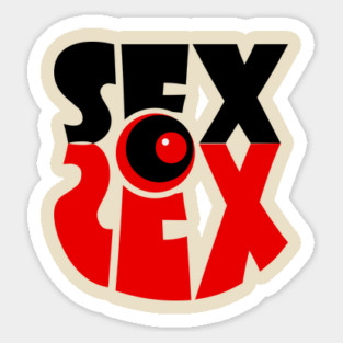 Sex - Retro Design - Geometric Abstract Magnet