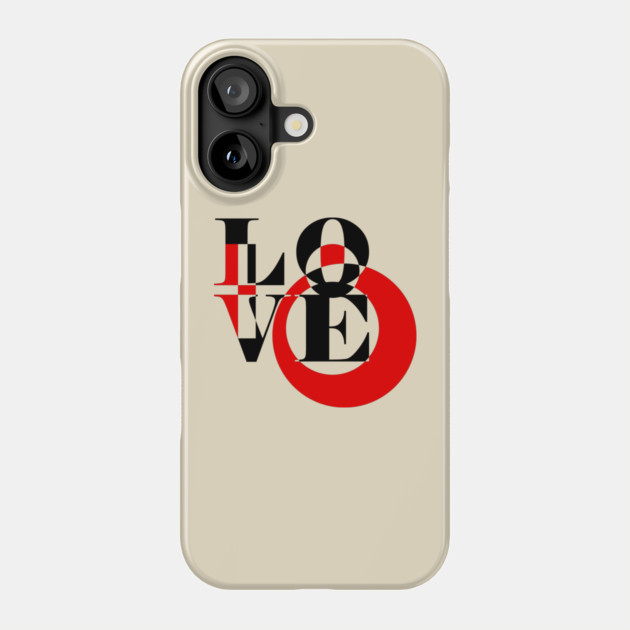 Love - Typographic Art - Minimalism - Dark Phone Case by TuncGK