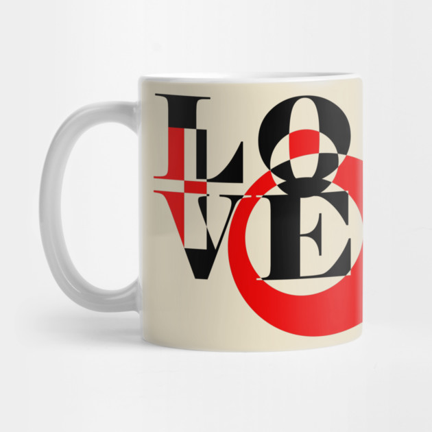 Love - Typographic Art - Minimalism - Dark by TuncGK