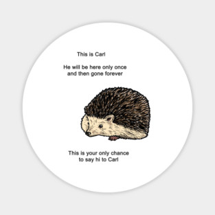 Carl The Hedgehog Meme Magnet