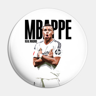 Mbappe Real Madrid Vector Art Pin