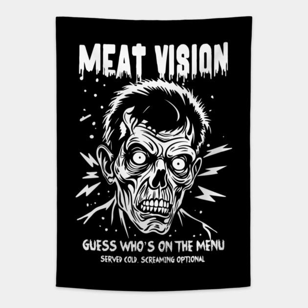MEAT VISION Tapestry by artslaves