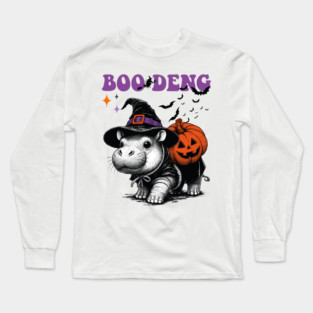 Moo Deng Halloween Long Sleeve T-Shirt