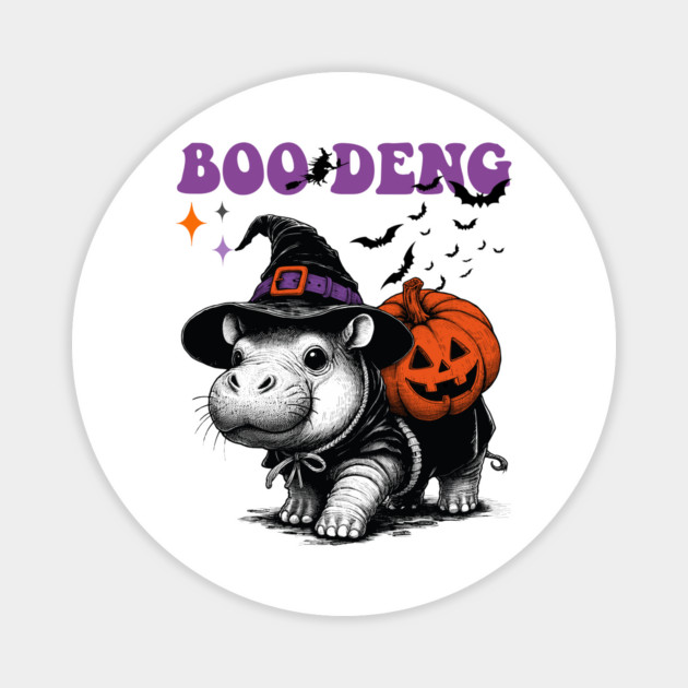 Moo Deng Halloween Magnet by JessArty