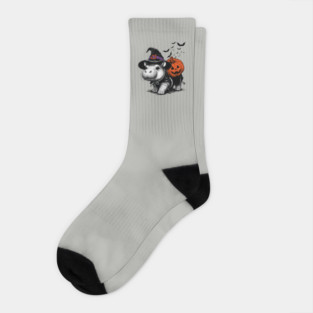 Moo Deng Halloween Socks