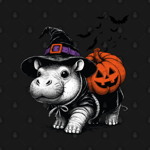 Moo Deng Halloween by JessArty