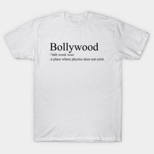 Bollywood Dictionary Definition (Black Version) T-Shirt