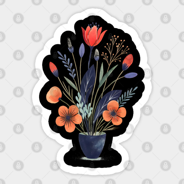 Minimalist Floral Art Sticker by TurnEffect