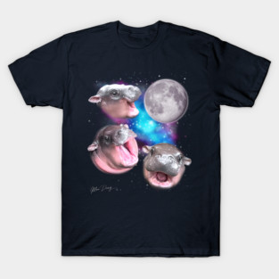 Moo Deng Moon T-Shirt