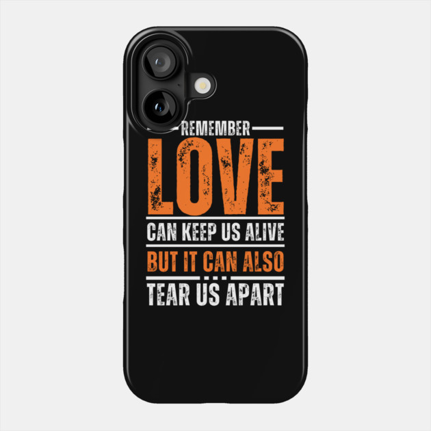 Love Can Do Both - Lovers Typographic Design Phone Case by TuncGK
