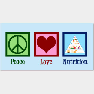 Peace Love Nutrition Posters and Art