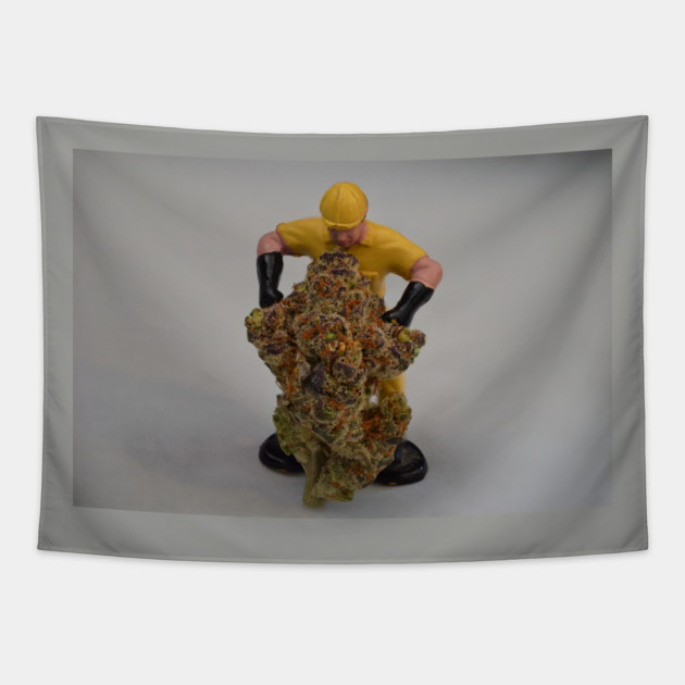 Strawberry C.R.E.A.M. Jackhammer - Weed Design Tapestry by MrGreenGenes420