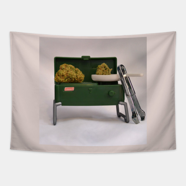 Sour Guava BBQ - Weed Design Tapestry by MrGreenGenes420