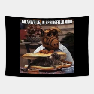 Illegal Immigrants Eating the Pets of the People that Live There Tapestry