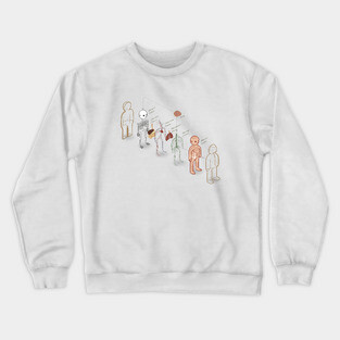 anatomy 101 - exploded Crewneck Sweatshirt