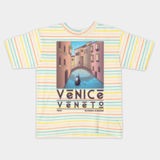 Venice Italy Travel Poster Kids T-Shirt