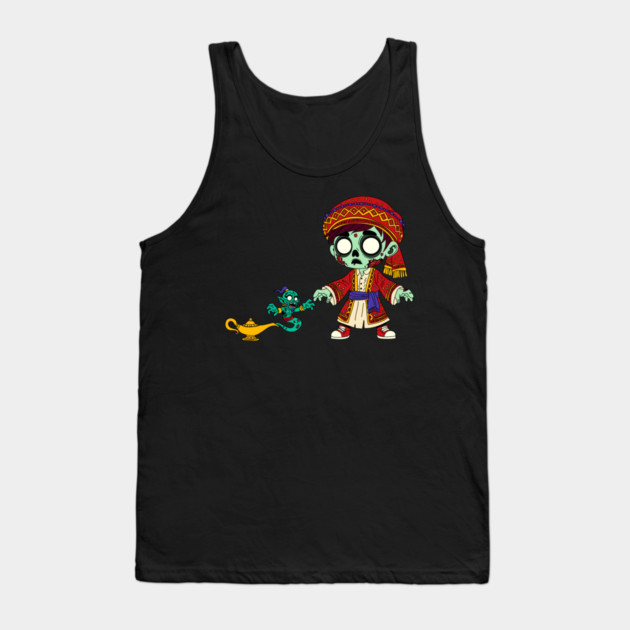Zombie Aladdin & Zombie Genie Tank Top by H. R. Sinclair