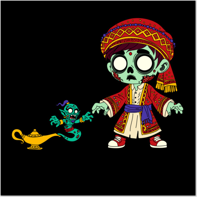 Zombie Aladdin & Zombie Genie Wall Art by H. R. Sinclair