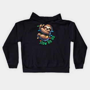 Sloth Christmas Kids Hoodie