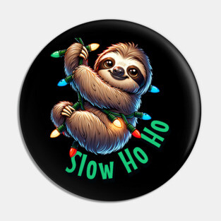 Sloth Christmas Pin