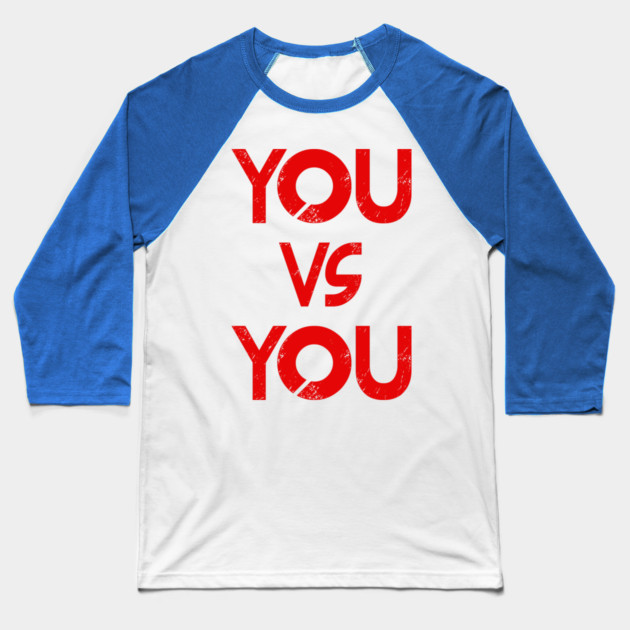 YOU vs YOU Baseball T-Shirt by alblais