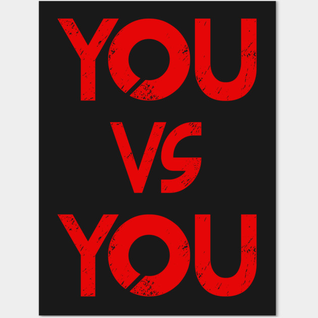 YOU vs YOU Wall Art by alblais