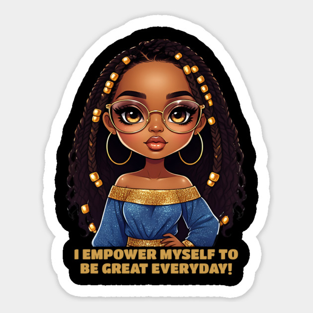 I Empower Myself - Black Woman Magnet by UrbanLifeApparel