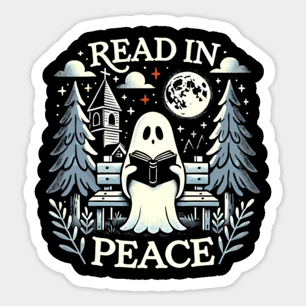 Read In Peace Ghost Magnet by Cosmo Gazoo