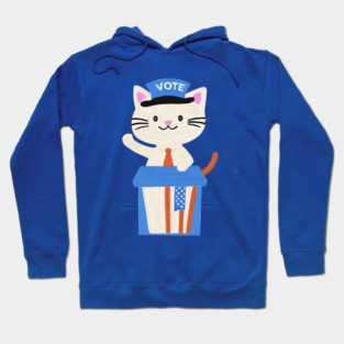 Cute Cat Vote Shirt for Election Hoodie