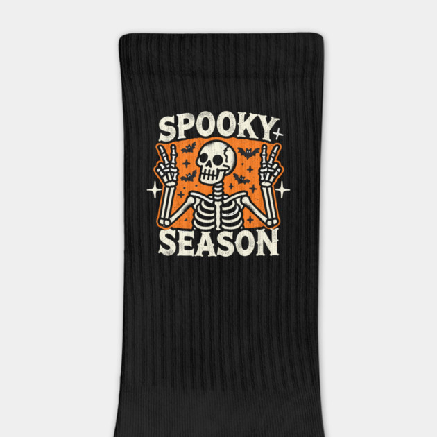 Spooky Season Skeleton Peace Sign by Cosmo Gazoo